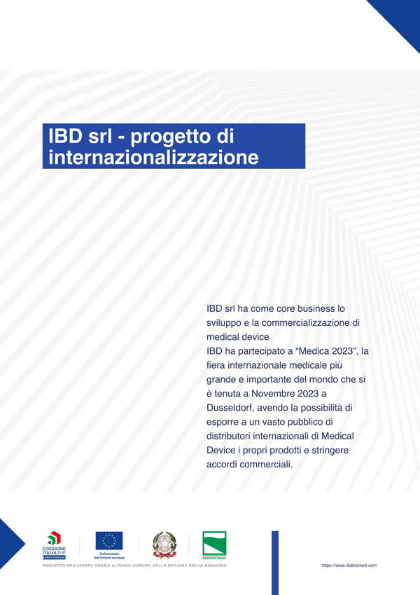 Progetto internazionalizzazione - IBD Italian Biomedical Devices